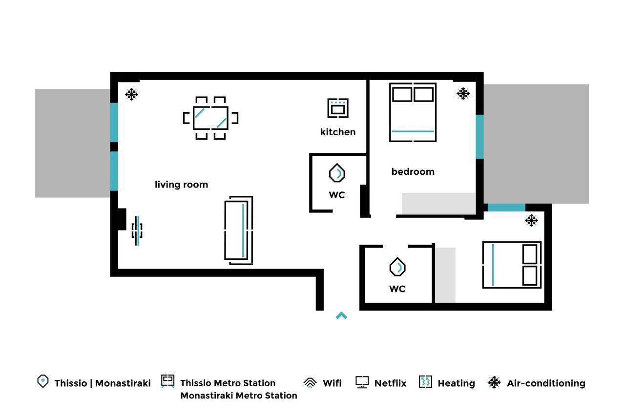 Stylish And Spacious 2Bd - Thiseio By Upstreet Athens Exterior photo